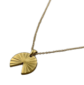 Radiant Fan Pendant Necklace